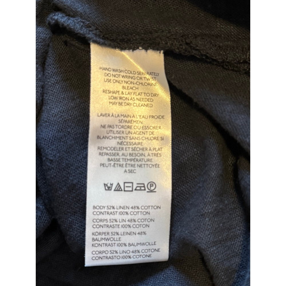 NWT Free People We The Free Black Linen Blend Sleeveless Tunic Top Size S - Picture 4 of 4